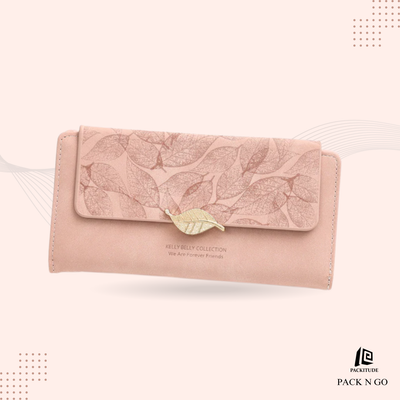 Frosted Leaf Retro Women's Clutch Wallet