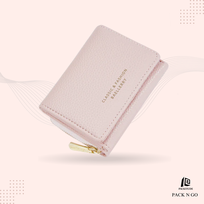 Japanese Style Tri-Fold Compact Women's Purse