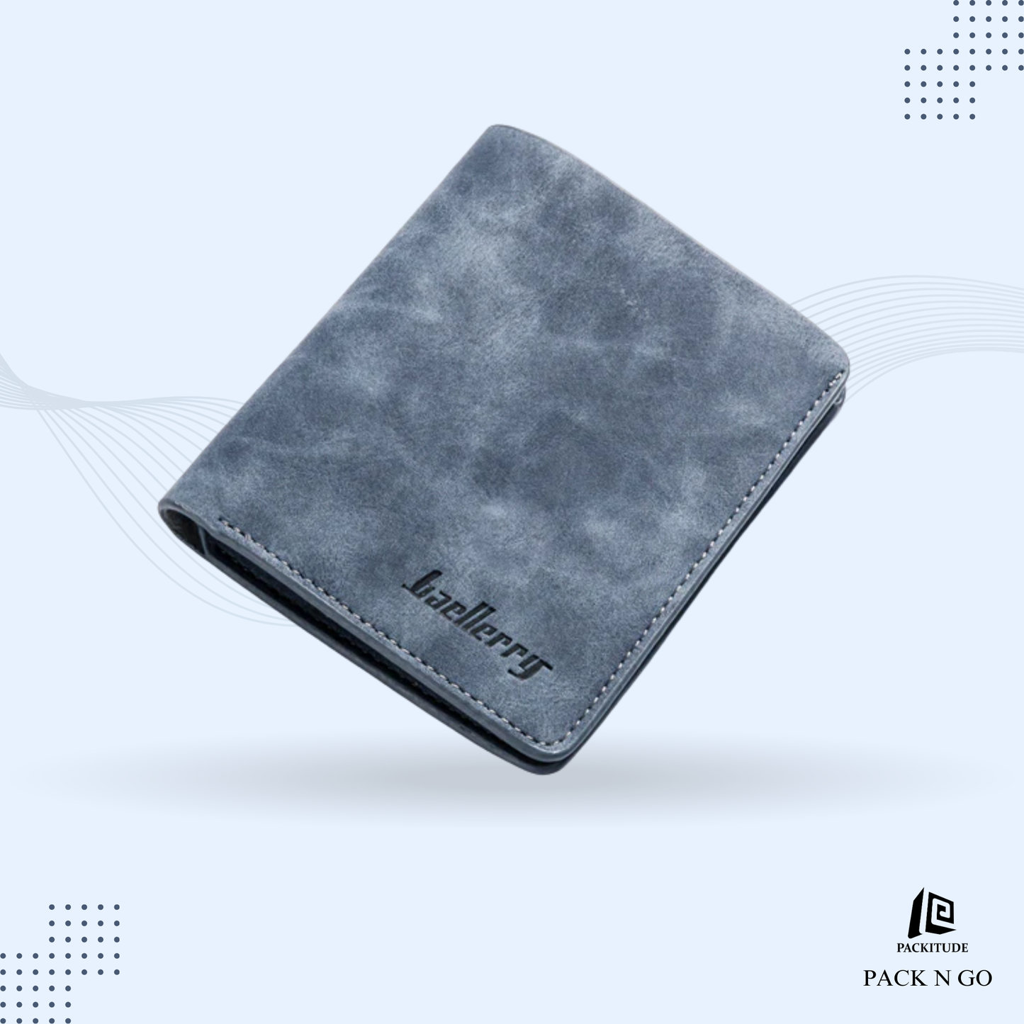 Retro Matte Bi Fold Vertical Men's wallet