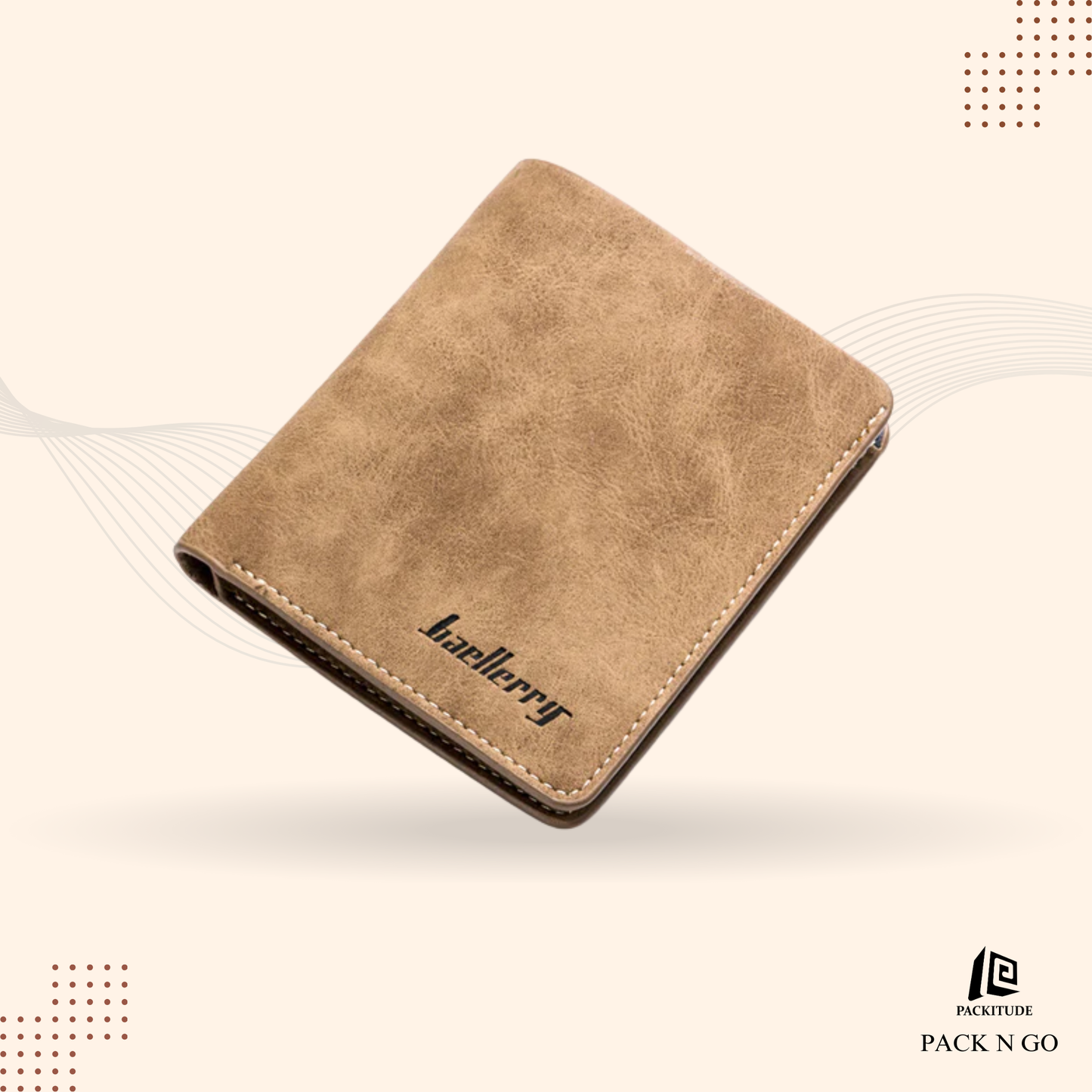 Retro Matte Bi Fold Vertical Men's wallet