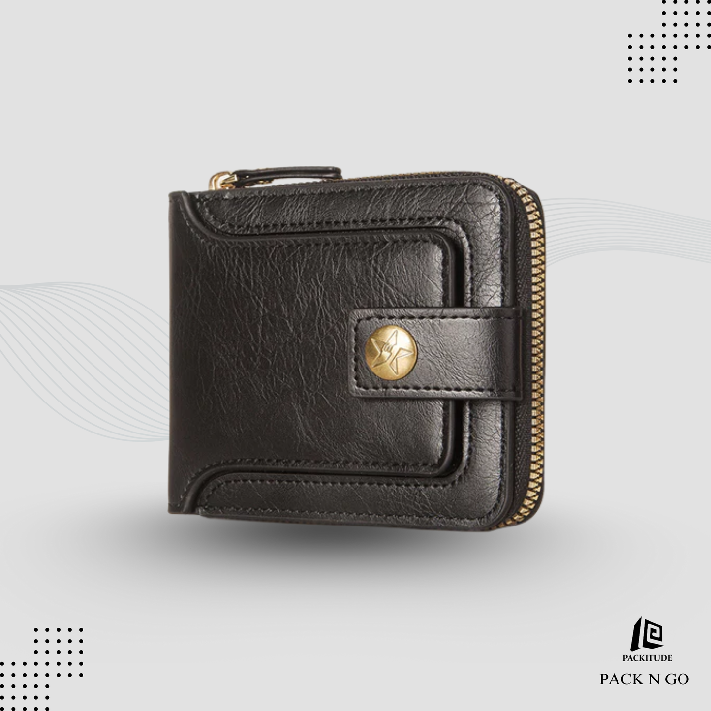 Horizontal Tri-Fold Multi Functional Men's Wallet