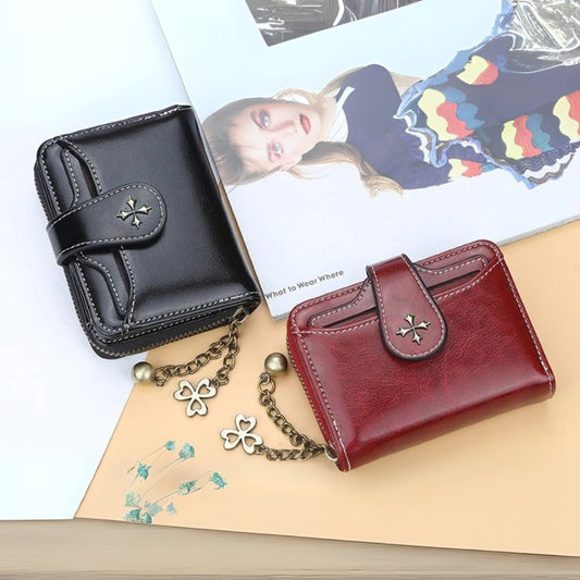 Premium Vertical Women's Wallet With Tassel Zipper