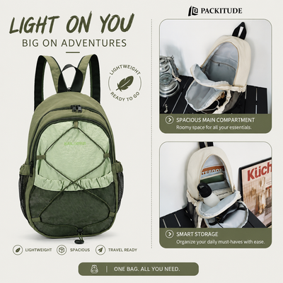 Lightweight Outdoor Mini Backpack | Water-Resistant Travel Daypack