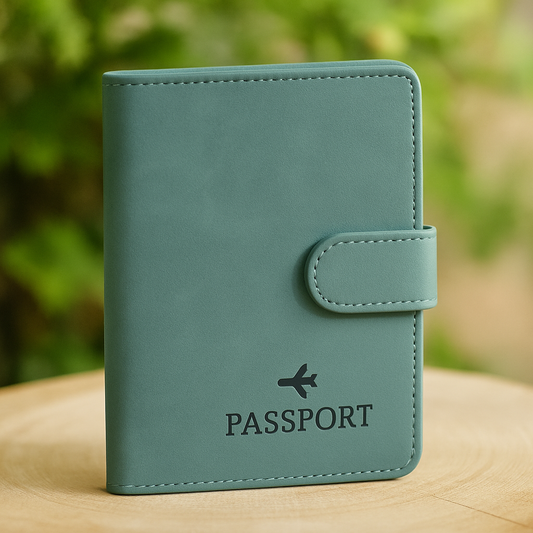 RFID Protected Multi Functional Passport Holder Wallet