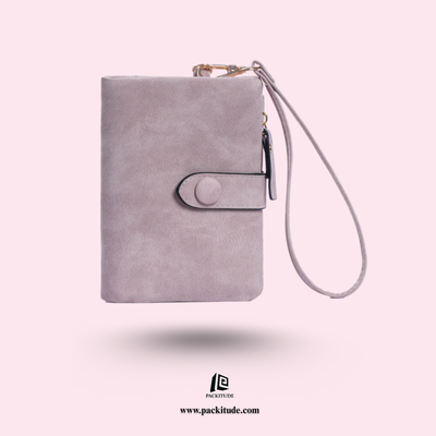 High Quality Buckle Hook Short Ladies Wallet