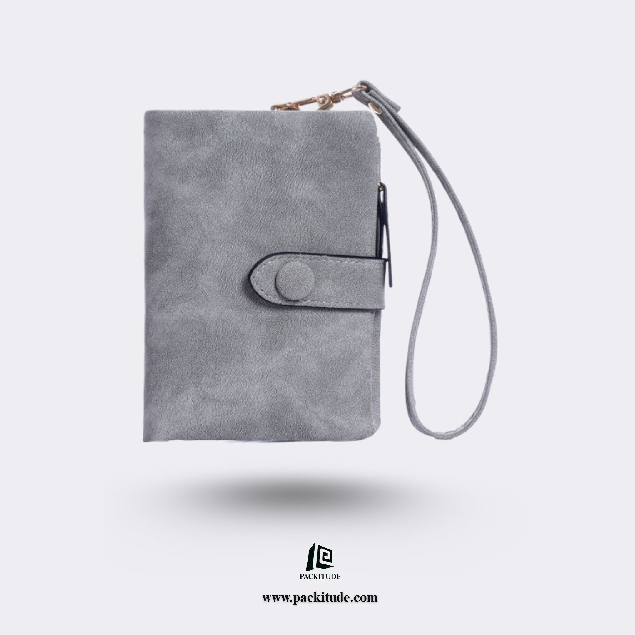 High Quality Buckle Hook Short Ladies Wallet